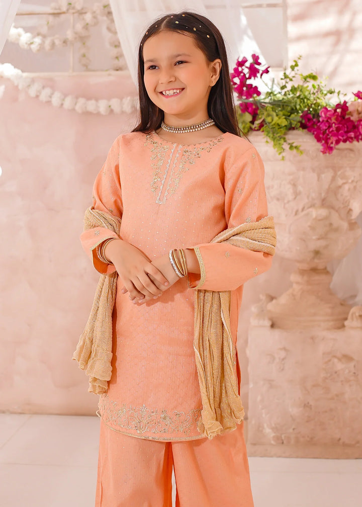 Modest - Cotton Lawn Embroidered Suit For Girl - 3 Piece