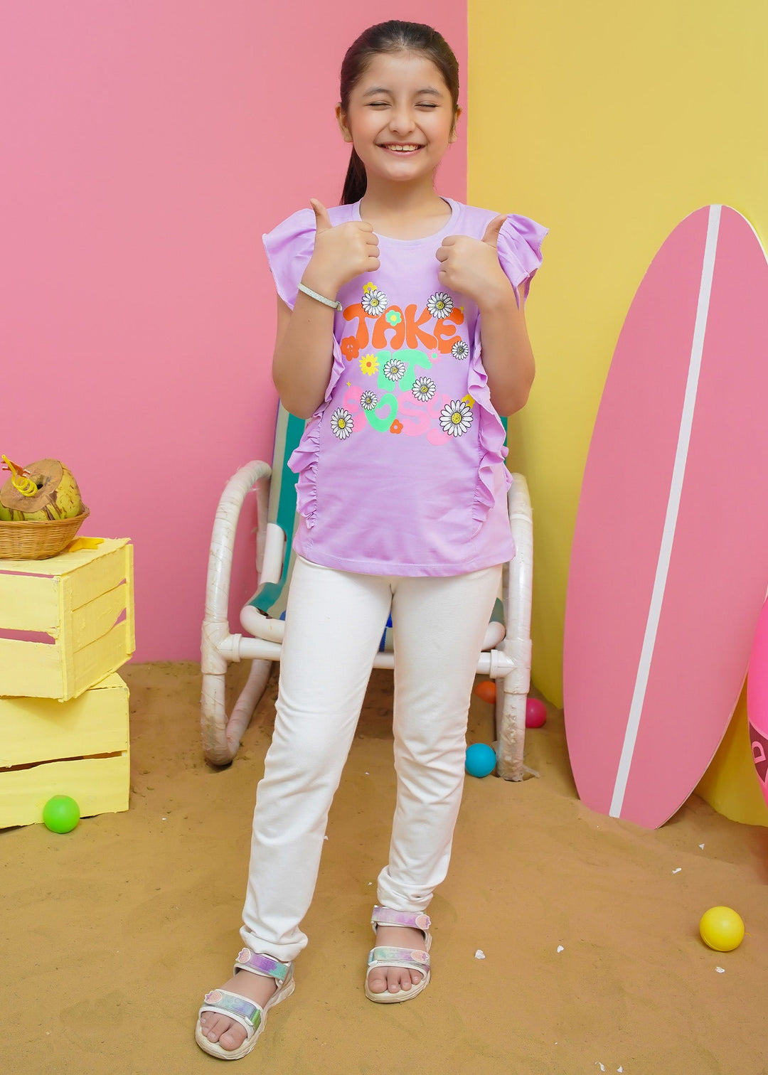 Modest - Girls Summer Tee - Purple - Jersey - 1 Piece