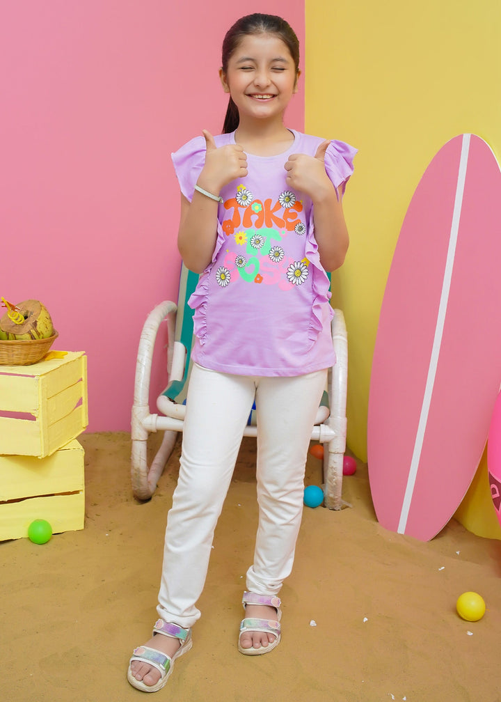 Modest - Girls Summer Tee - Purple - Jersey - 1 Piece