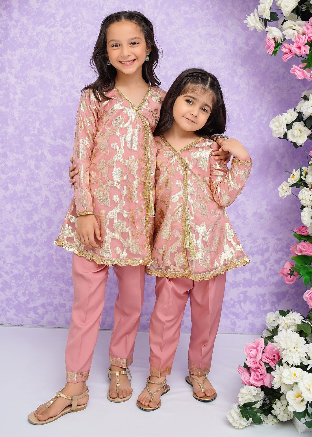 Modest - Hoor - Pink - Banarsi - 2 Piece