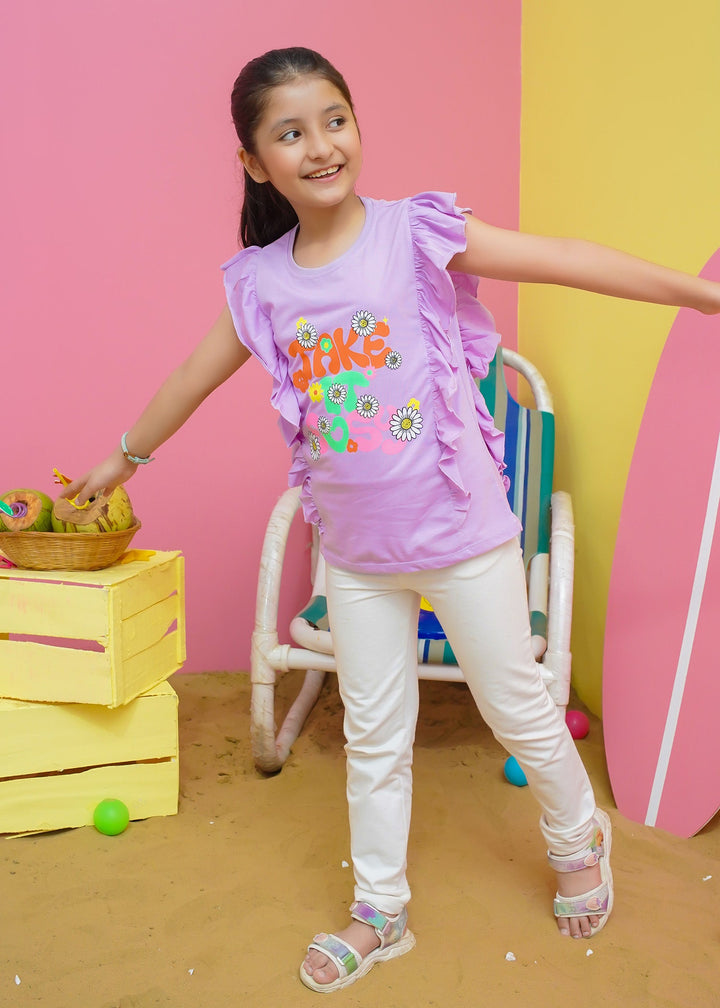 Modest - Girls Summer Tee - Purple - Jersey - 1 Piece