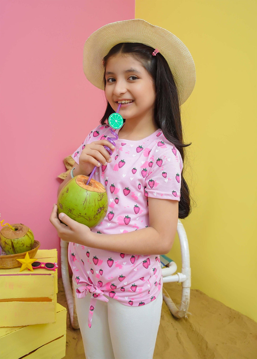 Modest - Strawberry Graphic Tee - Jersey - 1 Piece