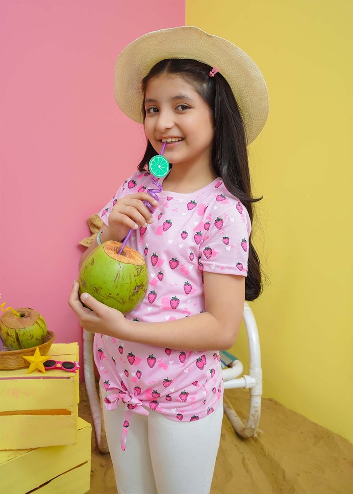 Modest - Strawberry Graphic Tee - Jersey - 1 Piece