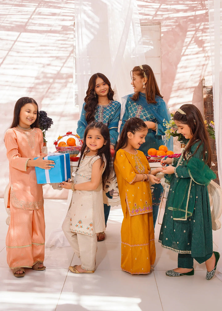 Modest - Cotton Lawn Embroidered Suit For Girl - 3 Piece