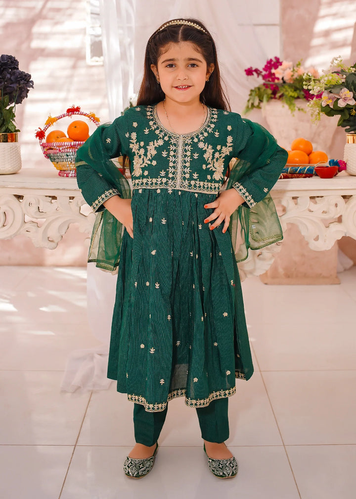 Modest - Cotton Lawn Embroidered Suit For Girl - 3 Piece
