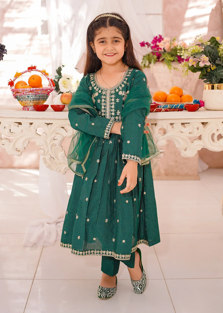 Modest - Cotton Lawn Embroidered Suit For Girl - 3 Piece