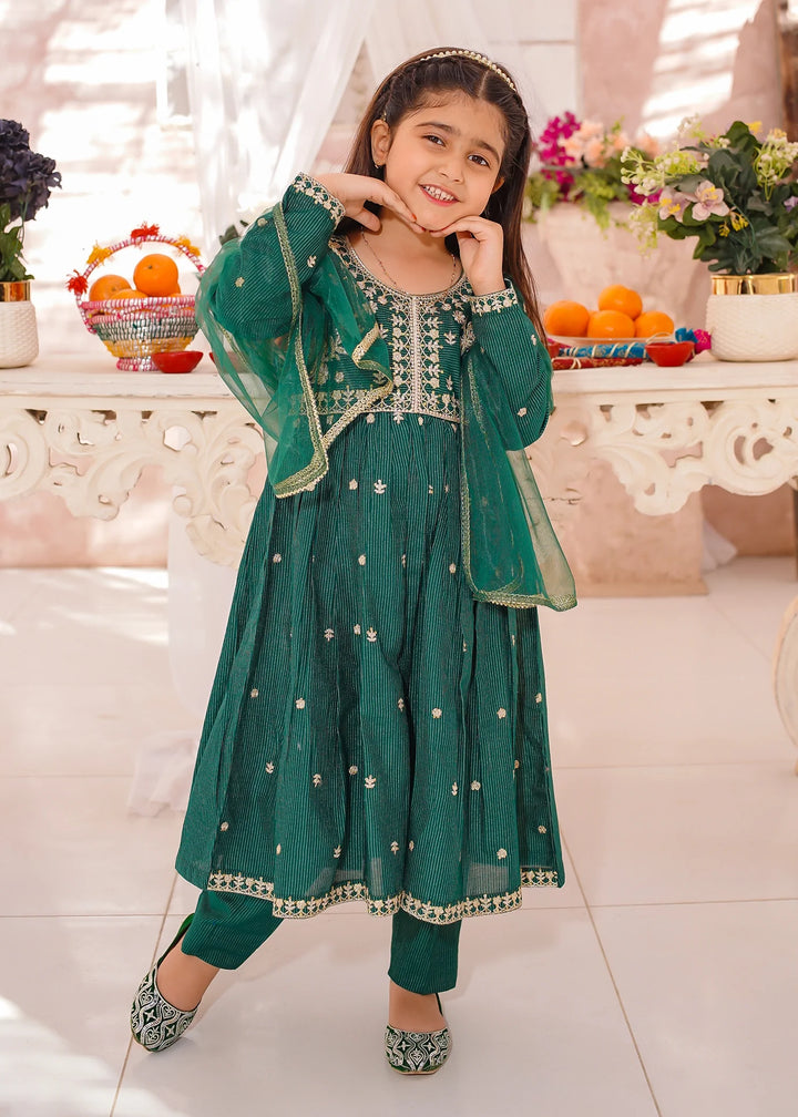 Modest - Cotton Lawn Embroidered Suit For Girl - 3 Piece