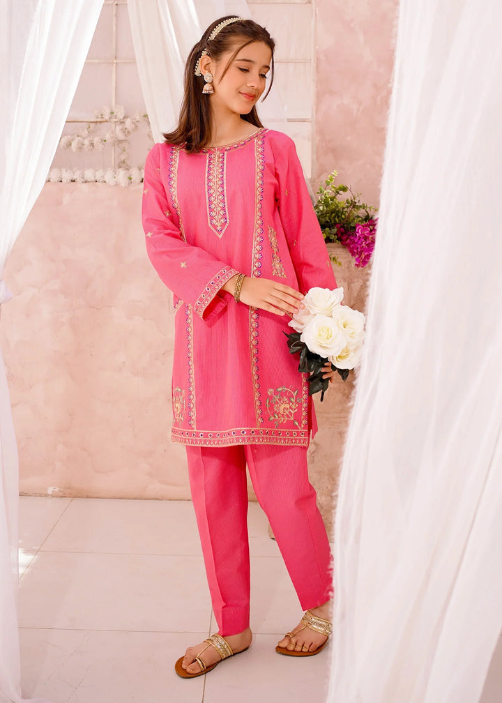 Modest - Cotton Lawn Embroidered Suit For Girl - 3 Piece