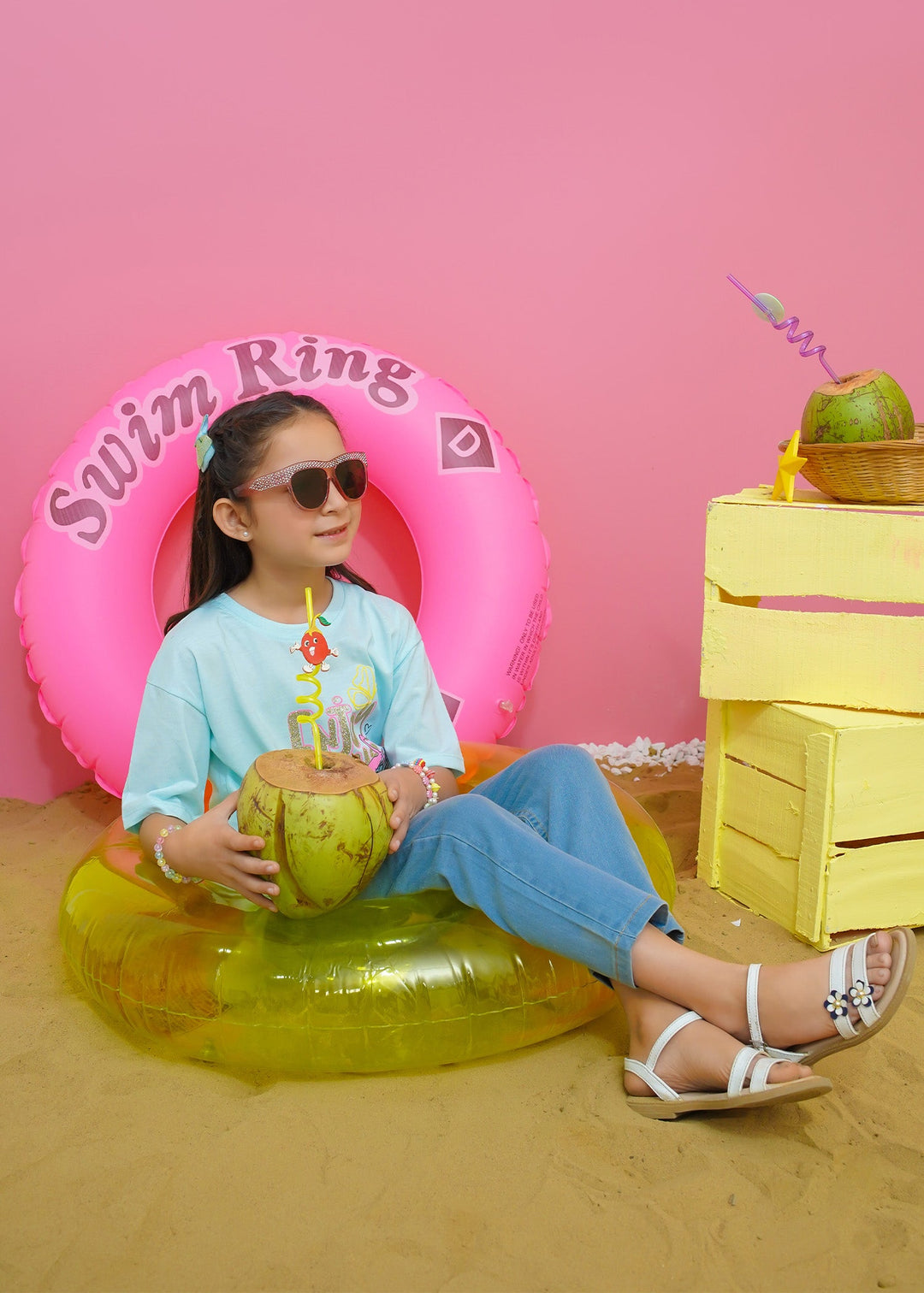 Modest - Girls Trendy Summer Tee - Jersey - 1 Piece