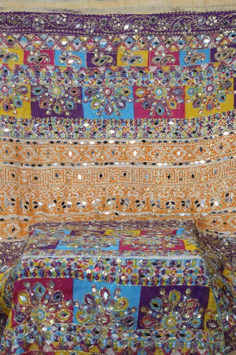 Design by Amina - Gota & Mirror Cut Work Dupatta 1 - Studio by TCS