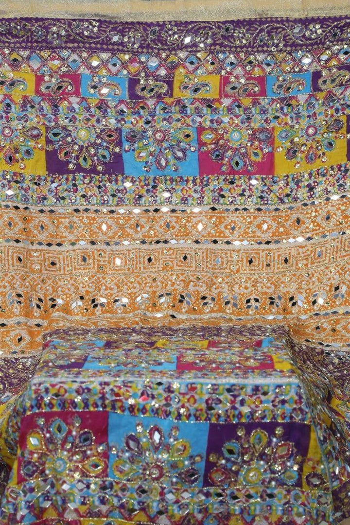 Design by Amina - Gota & Mirror Cut Work Dupatta 1 - Studio by TCS