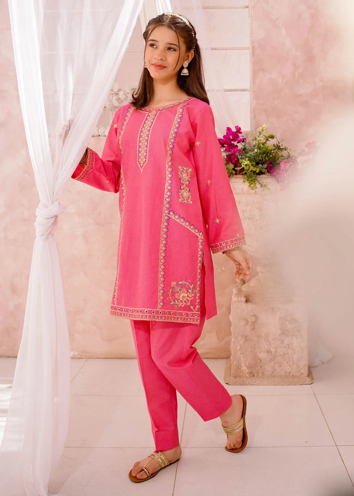 Modest - Cotton Lawn Embroidered Suit For Girl - 3 Piece