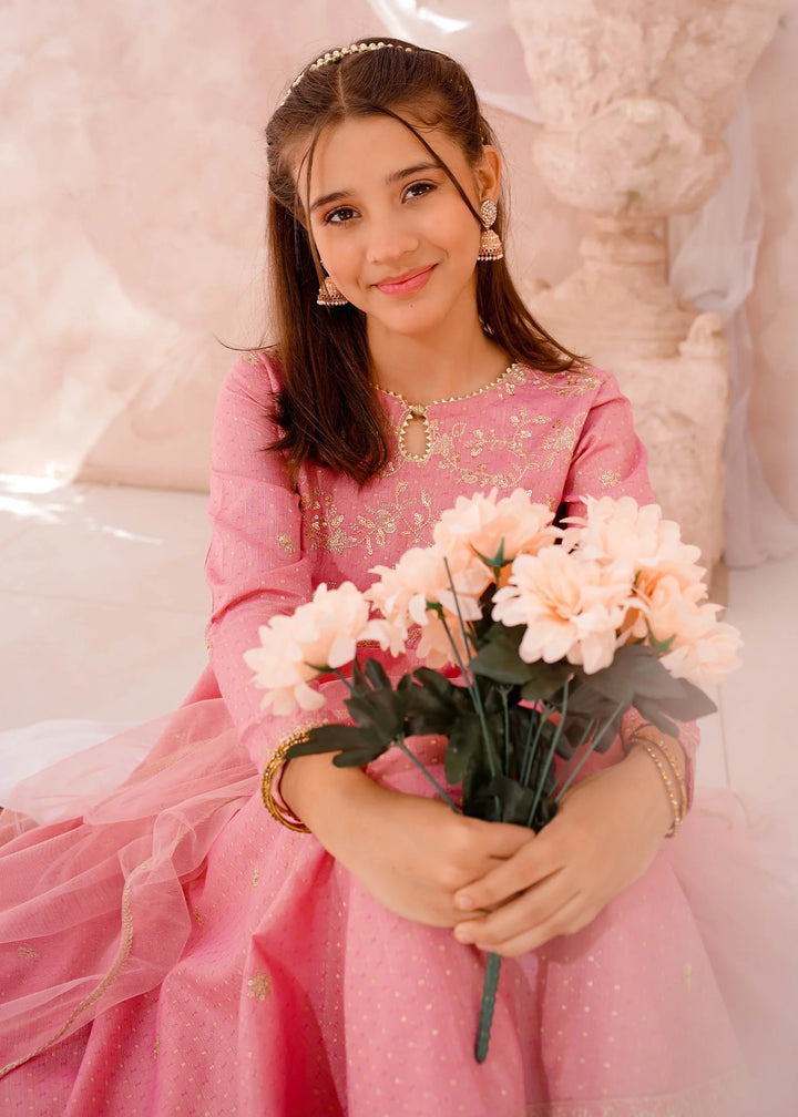 Modest - Cotton Lawn Embroidered Suit For Girl - 3 Piece