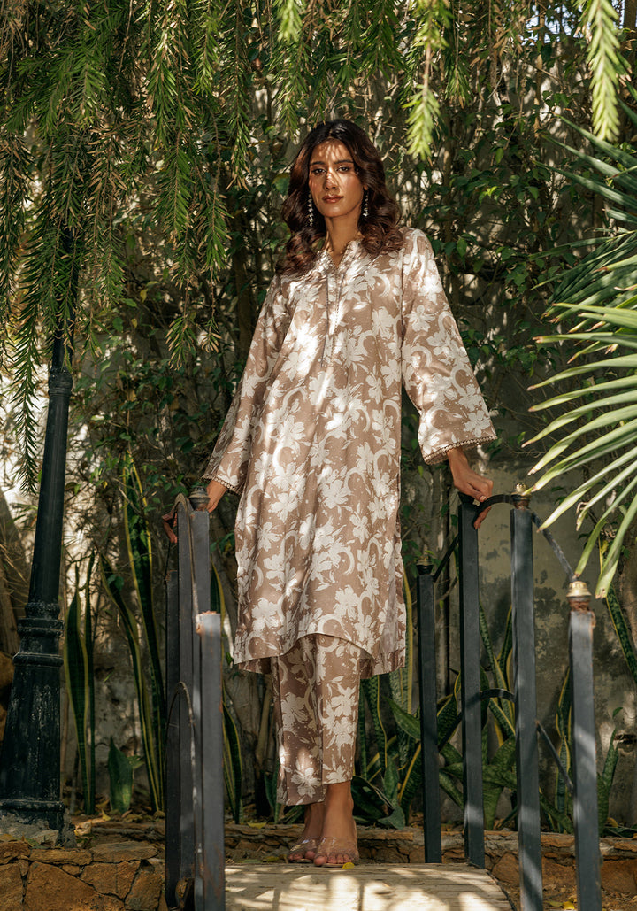 Zarasi - Dusty Petals - Stitched Lawn Suit - 2 Piece