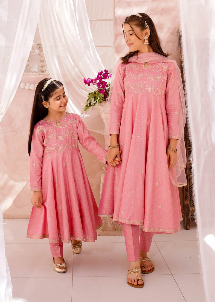 Modest - Cotton Lawn Embroidered Suit For Girl - 3 Piece