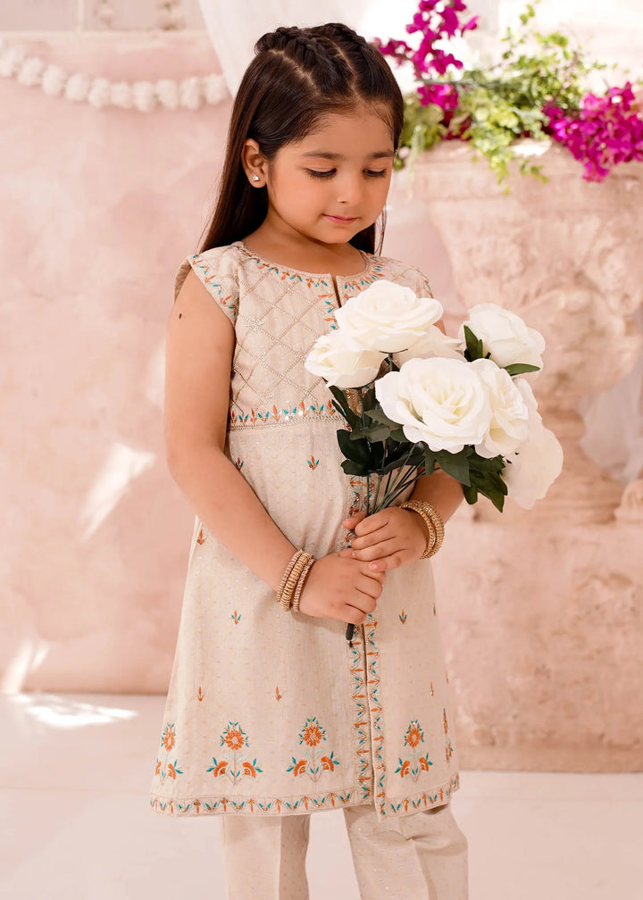 Modest - Cotton Lawn Embroidered Suit For Girl - 3 Piece
