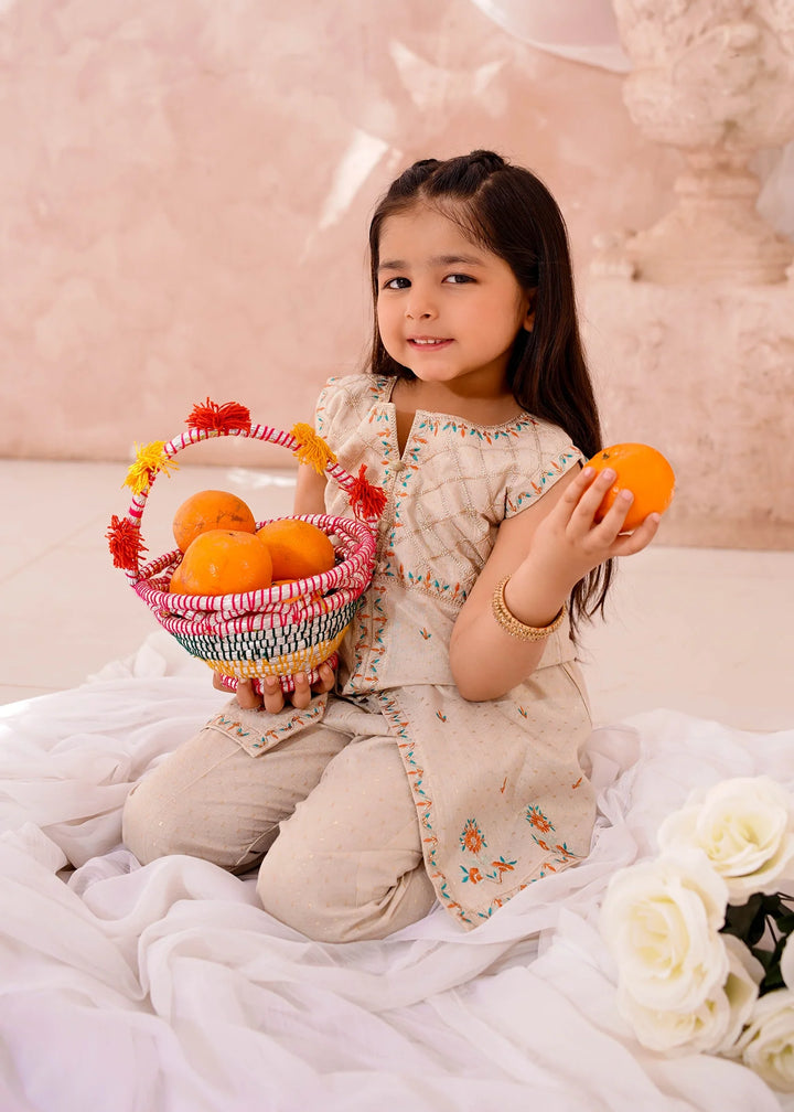 Modest - Cotton Lawn Embroidered Suit For Girl - 3 Piece