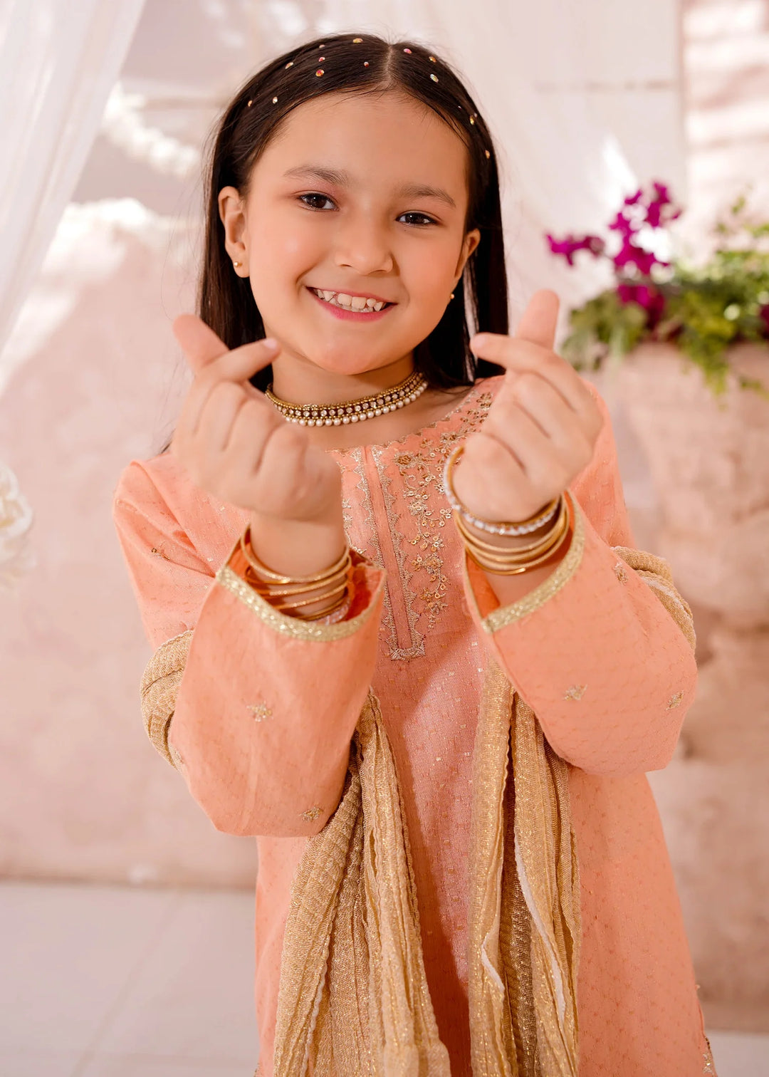 Modest - Cotton Lawn Embroidered Suit For Girl - 3 Piece