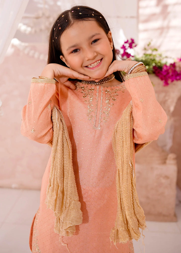 Modest - Cotton Lawn Embroidered Suit For Girl - 3 Piece