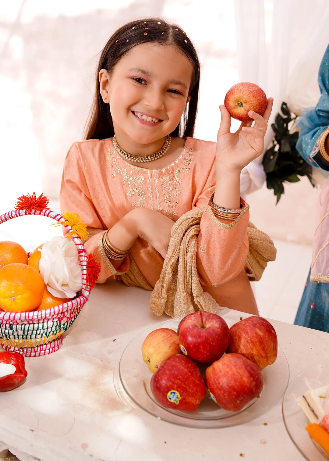 Modest - Cotton Lawn Embroidered Suit For Girl - 3 Piece