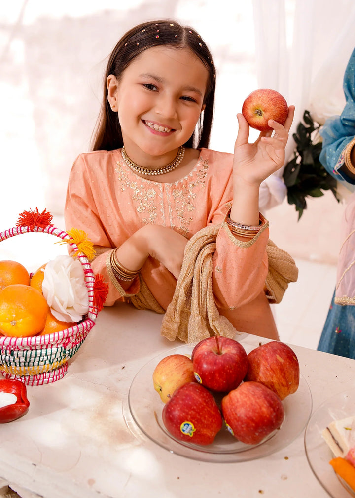 Modest - Cotton Lawn Embroidered Suit For Girl - 3 Piece