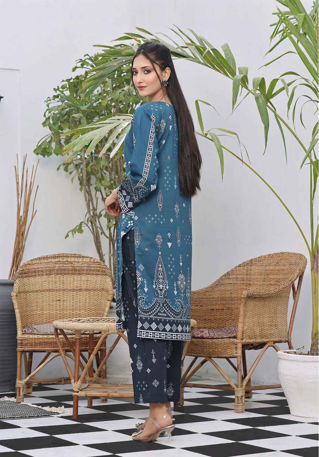 Zarasi - Sapphire - Stitched Lawn Suit - 2 Piece