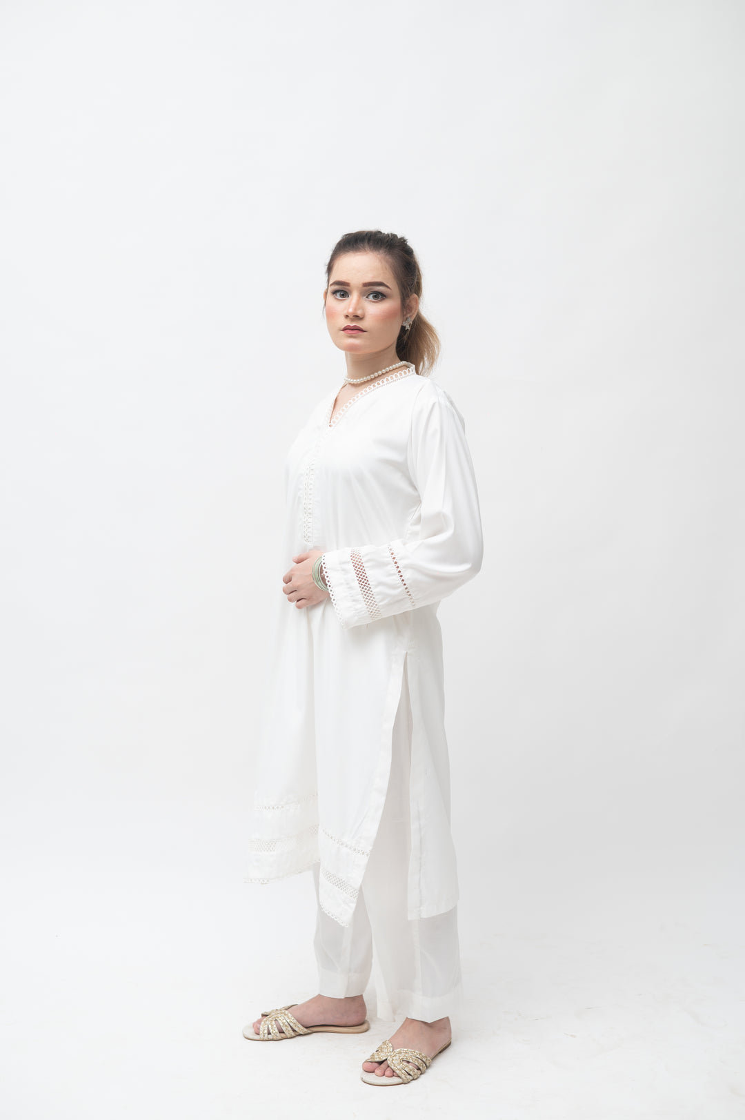 Alifyay - White - Blended - 2 Piece