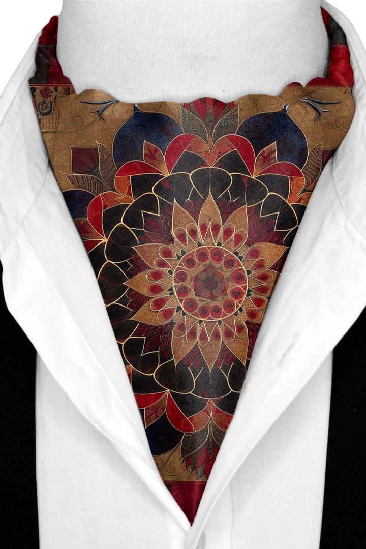 Black Wolf - DONNA POBUK SILK ASCOT - Croissant - 1 Piece