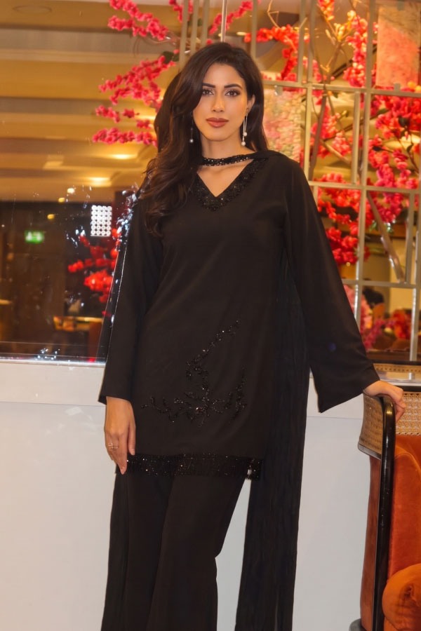 Leon Anjali Set 3 Piece Suit Black