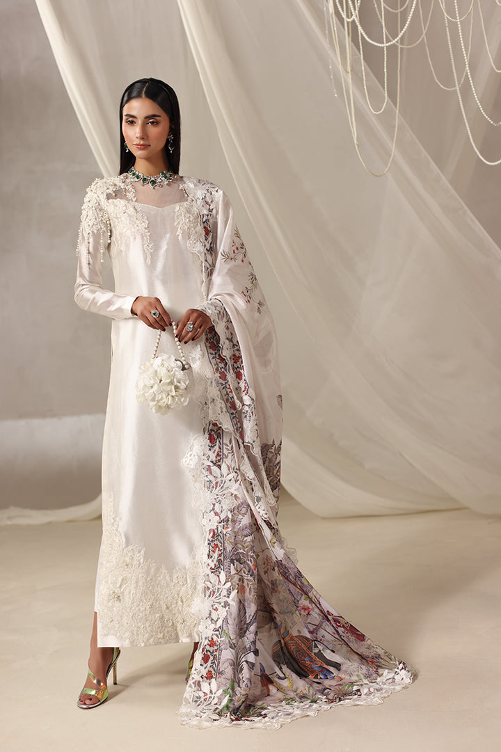 Musferah Saad - Aria Tissue Silk Suit For Women - 3 piece - Studio by TCS