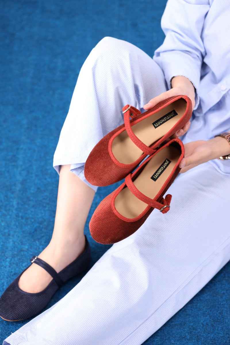 JootiShooti - Ember Corduroy Mary Jane