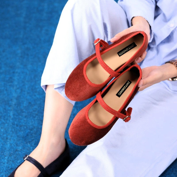 JootiShooti - Ember Corduroy Mary Jane