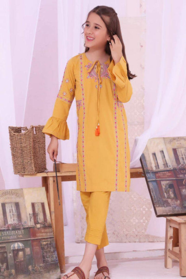 Oaks - Mimosa Lawn Embroidered Kurti - 1 Piece - Studio by TCS