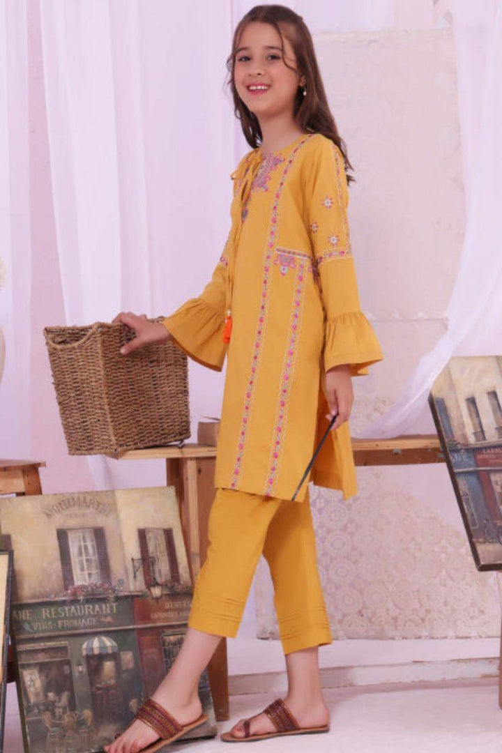 Oaks - Mimosa Lawn Embroidered Kurti - 1 Piece - Studio by TCS