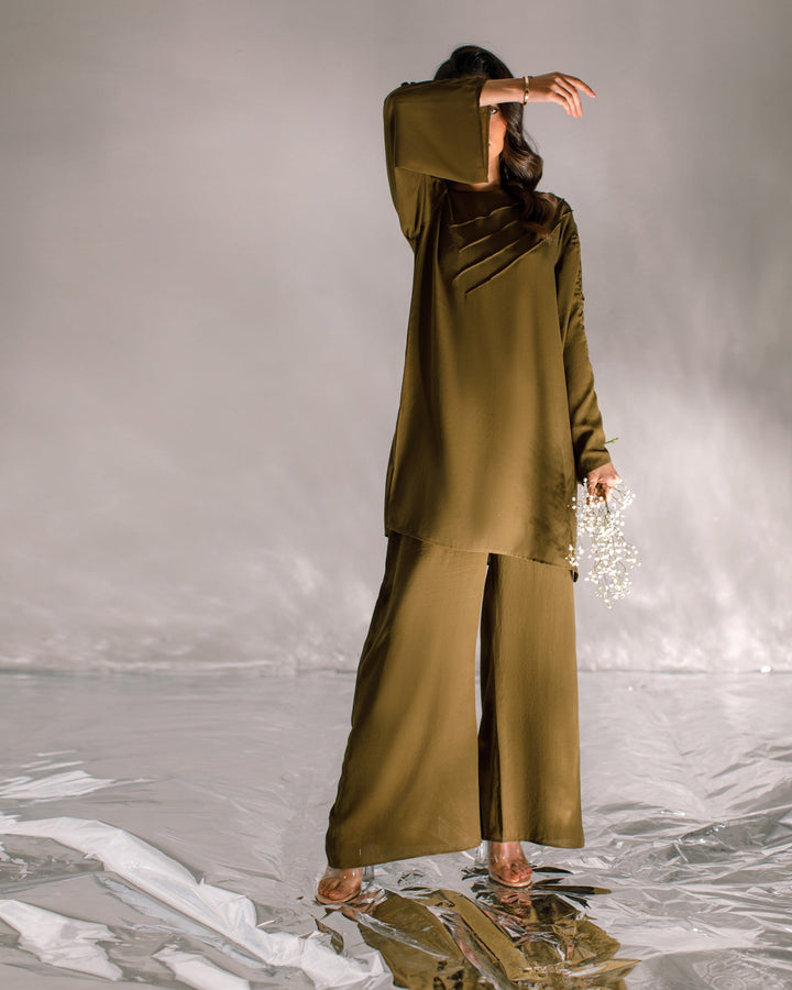 Ombrella - Olive green- Lyra Suit For Women - 2 Piece