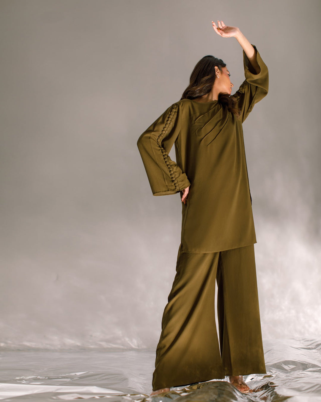 Ombrella - Olive green- Lyra Suit For Women - 2 Piece