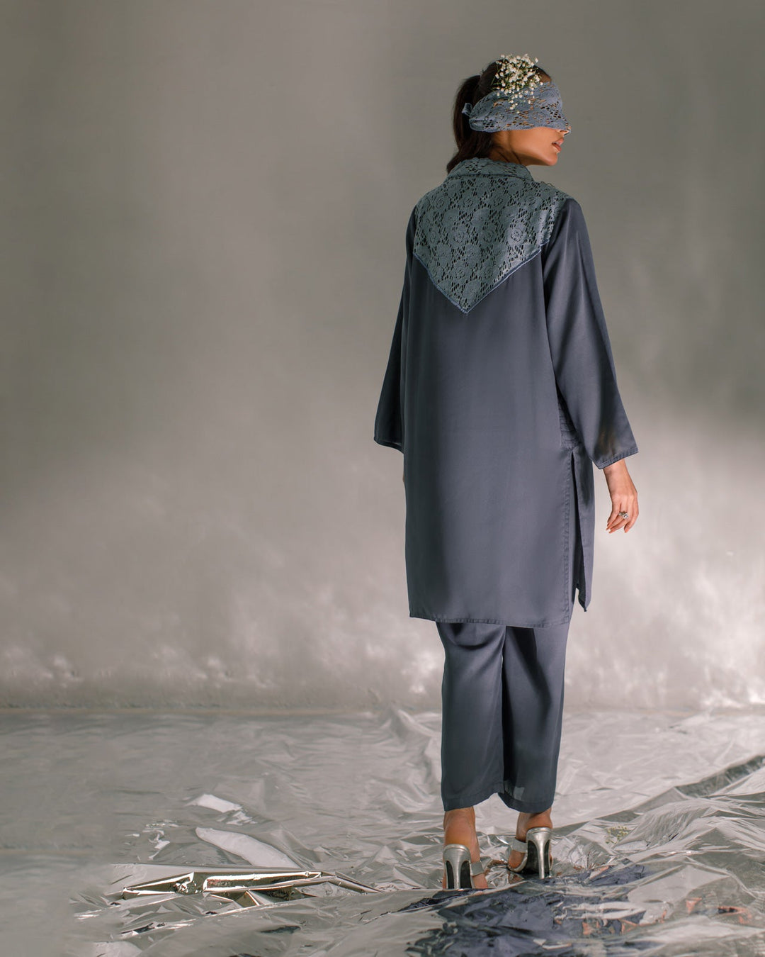 Ombrella - Grey- luna Suit For Women - 2 Piece