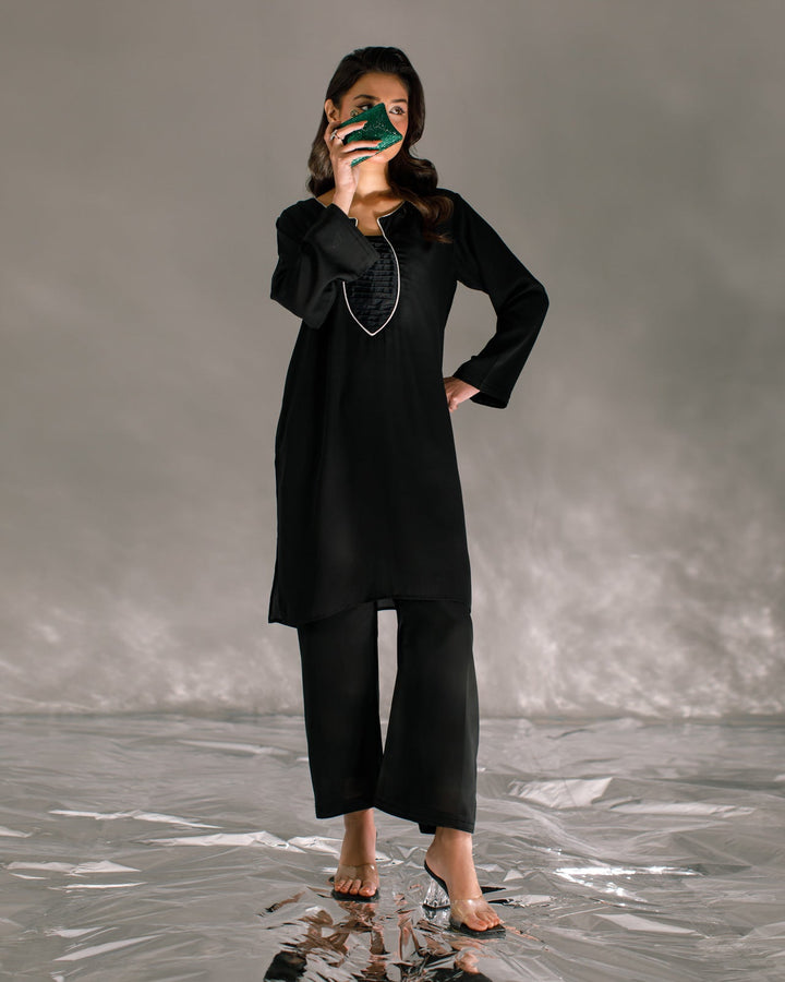 Ombrella - Black- Elara Suit For Women - 2 Piece