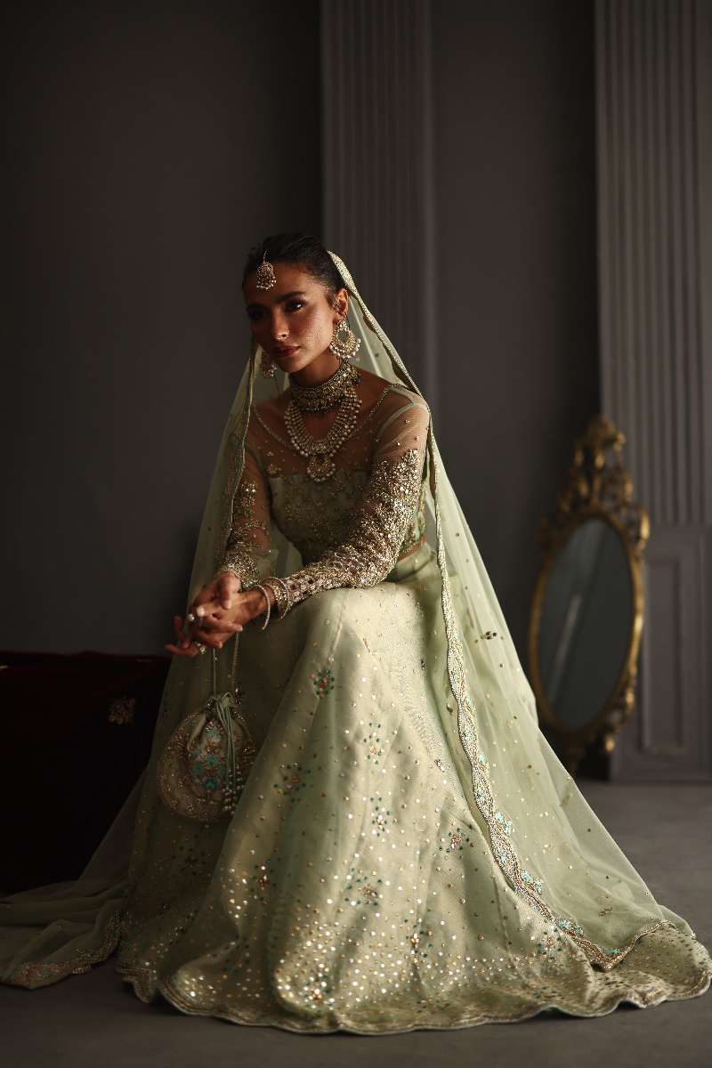 Deepak Perwani - Tulle And Lame Lehenga Choli For Women - 3 Piece