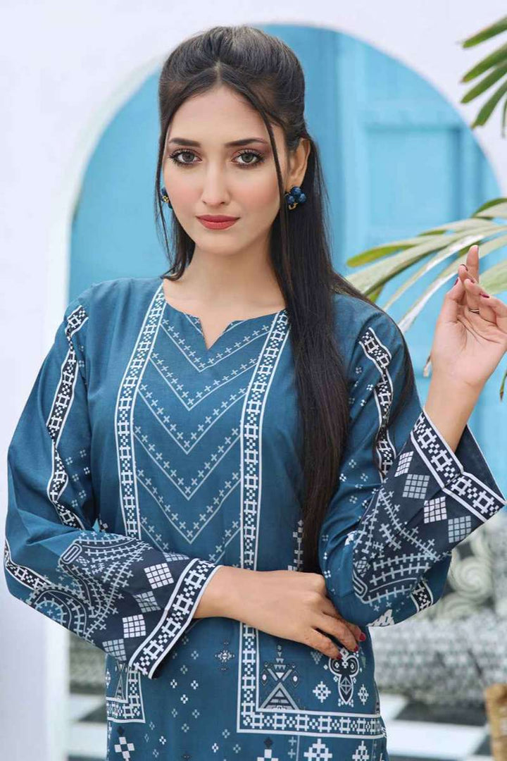 Zarasi - Sapphire - Stitched Lawn Suit - 2 Piece