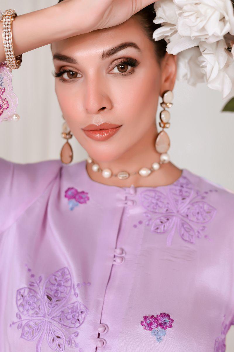 Reema Ahsan - SIA - Pure raw silk - Tea pink - 3 Piece