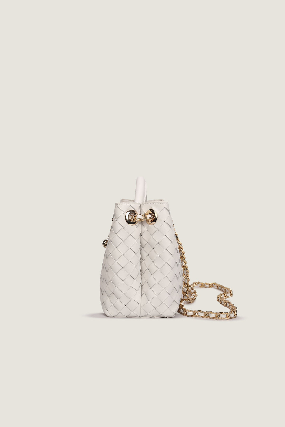 Novado Small Andiamo With Golden Chain - White