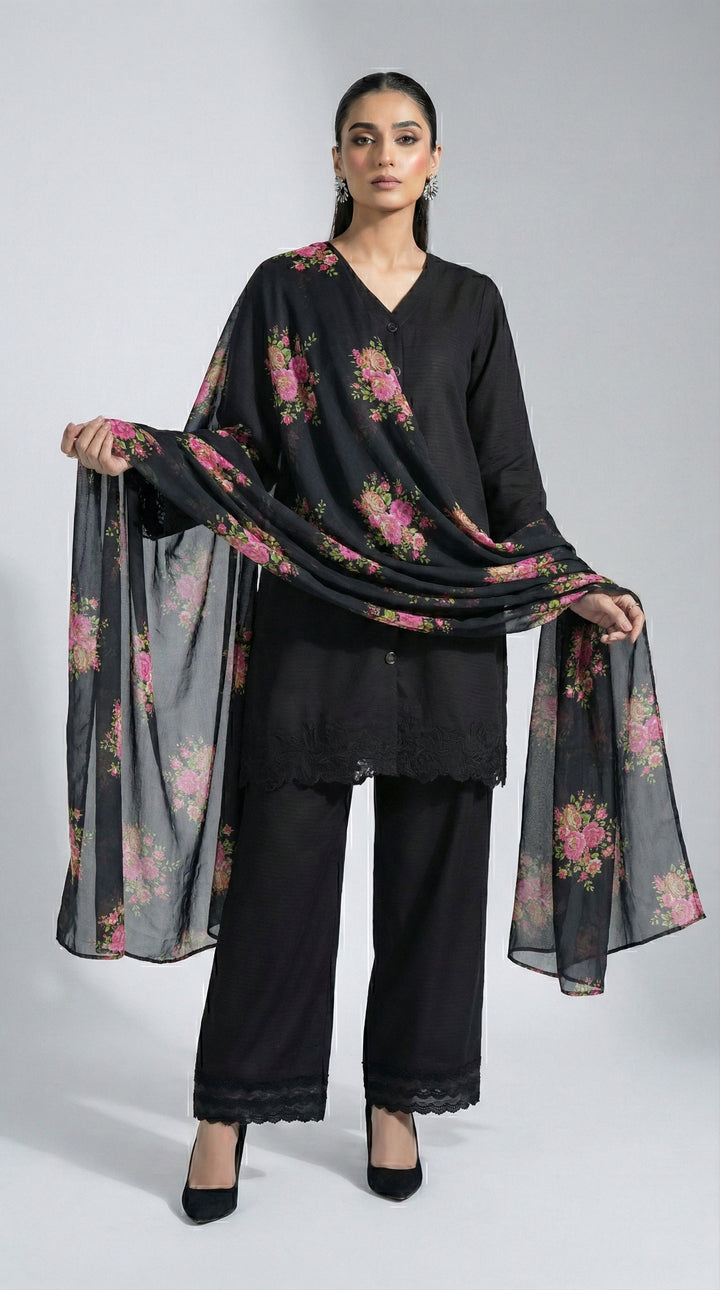 Reema Ahsan - Yaila Lawn
Farshi Suit For Women - Black - 3 Piece - Studio by TCS