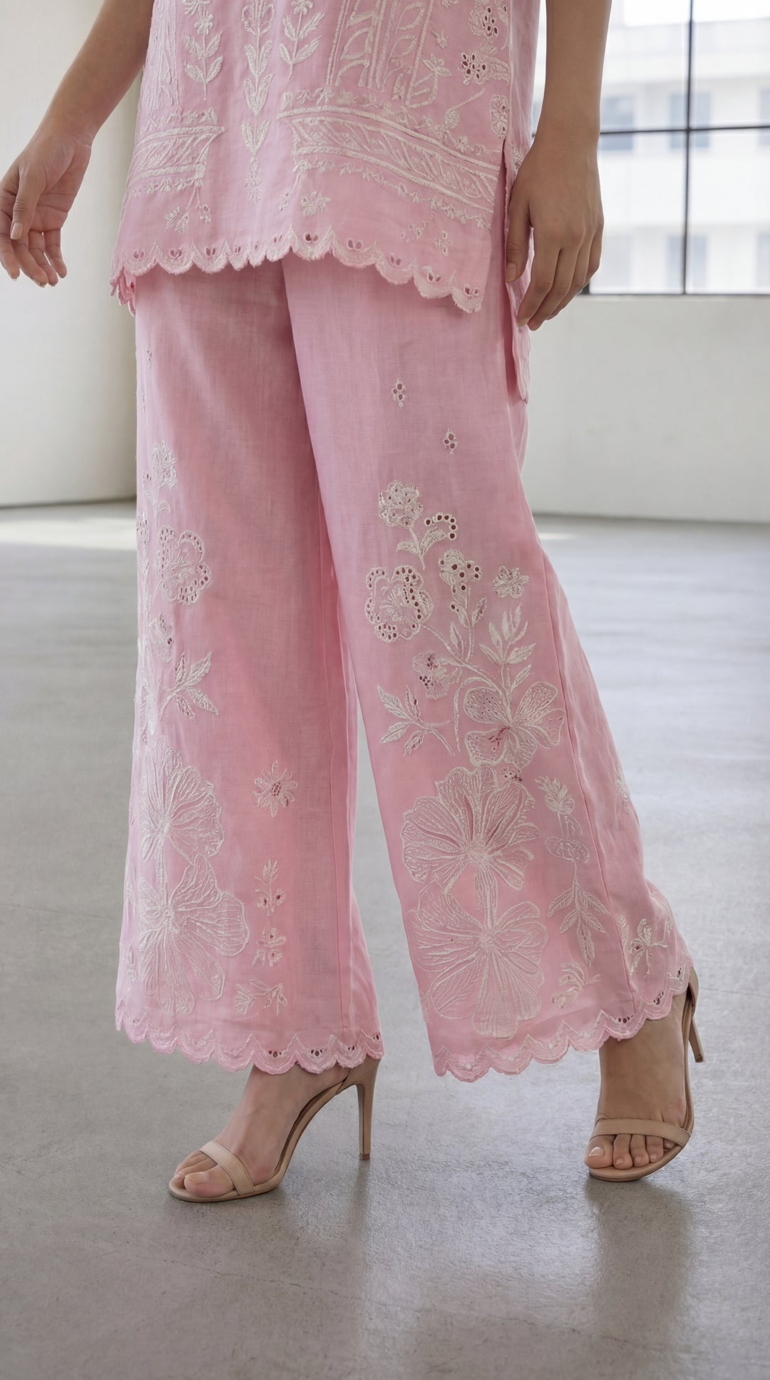 Reema Ahsan - Kiya Lawn Suit For Women - Light Pink - 3 Piece - Studio by TCS