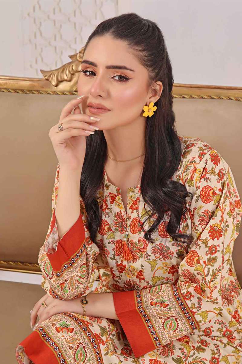 Zarasi - Marigold - Stitched Lawn Suit - 2 Piece
