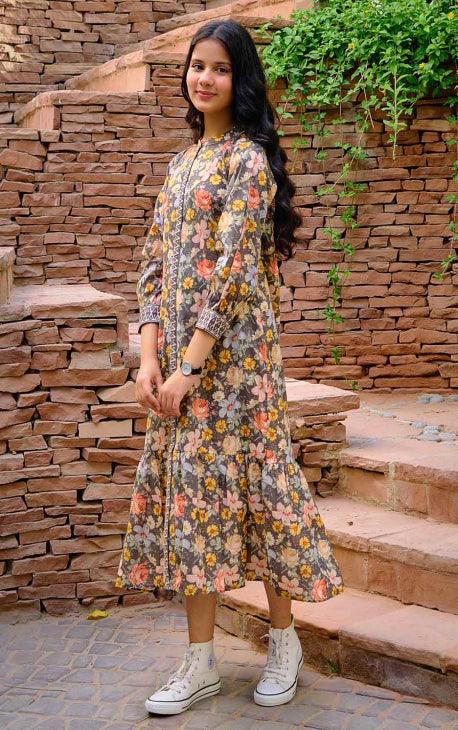 Oaks - Shadow Lawn Printed Kurti - 1 Piece - Studio by TCS