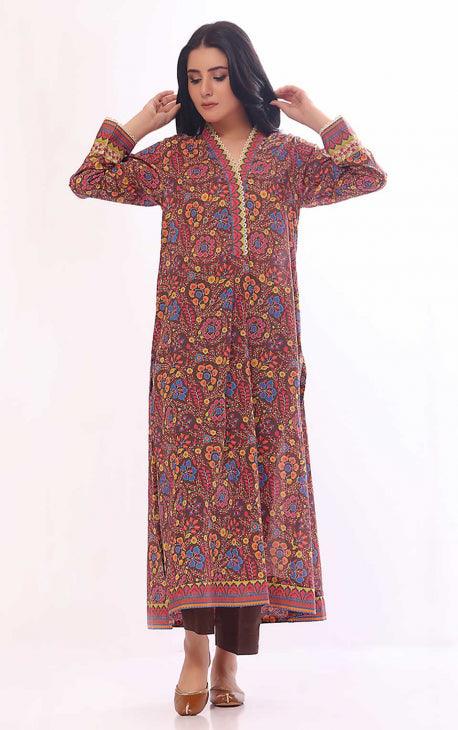 Oaks - Gingerbread Lawn Embroidered Shirts - 1 Piece Unstitched - Studio by TCS