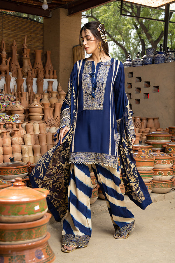 Arif Ashraf - Neel - viscose blend - 3 Piece