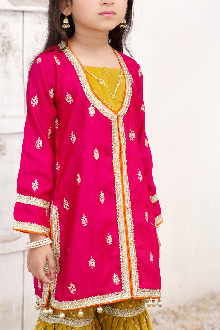 Modest - Mushq - Rawsilk - Hot Pink - 3 Piece