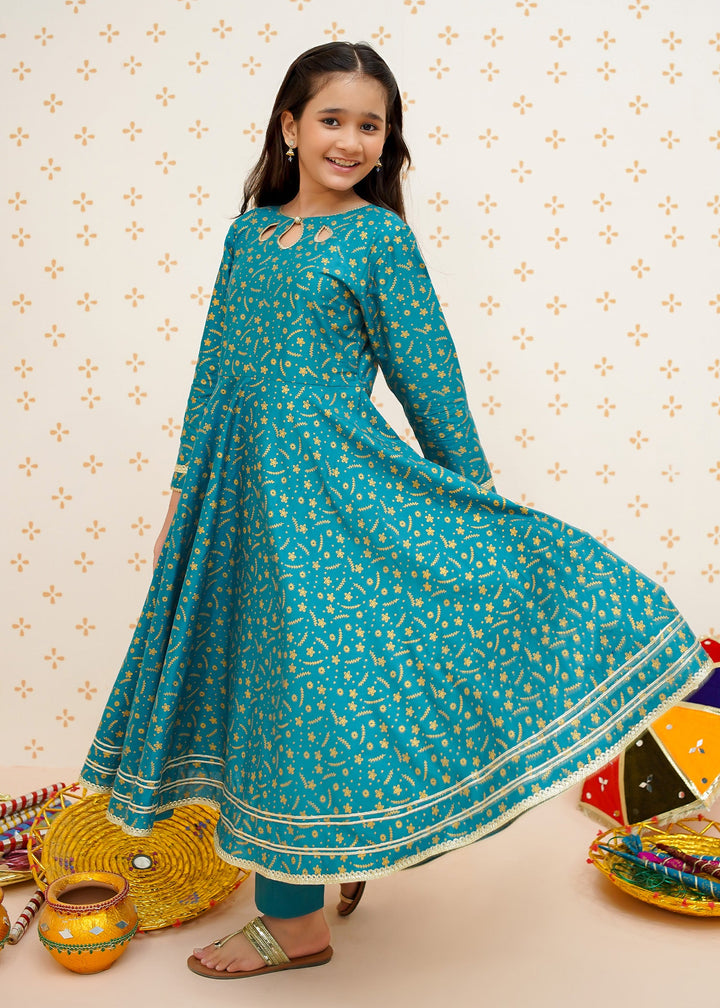 Modest - Rang-e-Falak - Blue - cotton - 3 Piece
